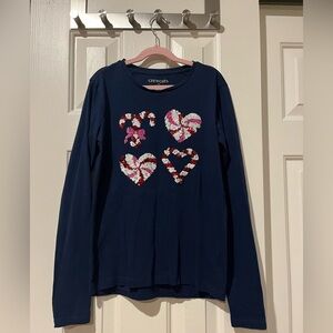 J. Crew Crewcuts XL (12-14) holiday long sleeve t-shirt